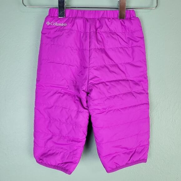 Columbia Double Trouble Reversible Insulated Microfleece Snow Pants Size 6-12M - Picture 1 of 5